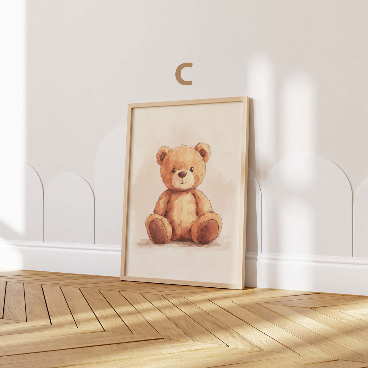 Bērnu plakāti - Lācītis, Zaķis, Mopsis | Bērnu istabas dekors PUREHOME