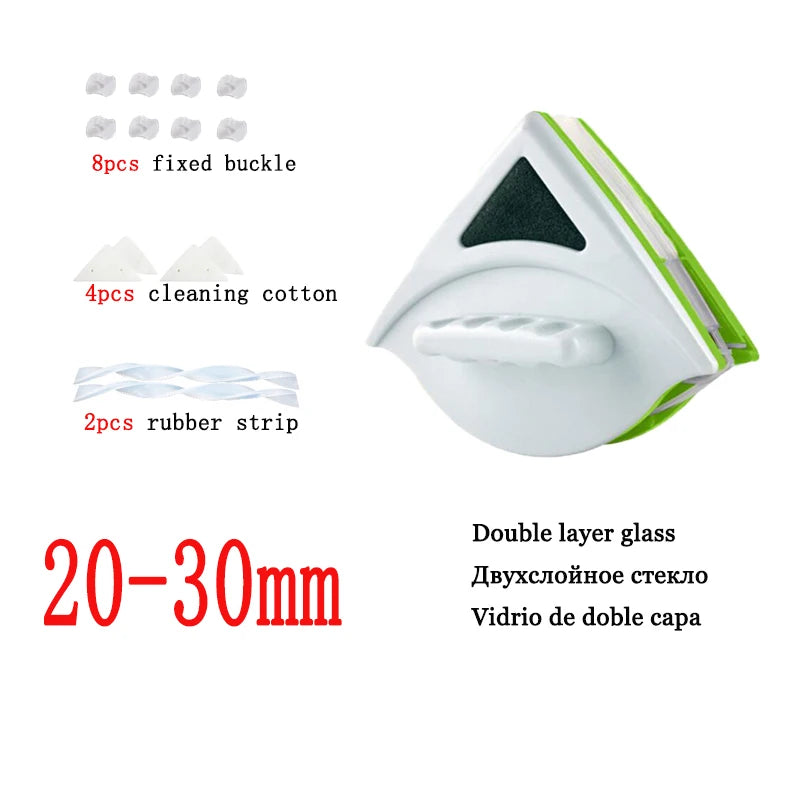 Magnetic Window Cleaner 15-24mm - Clean Windows From the Inside Without Going Outside!