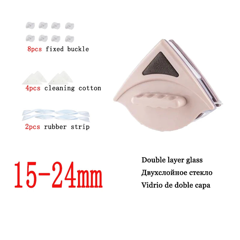 Magnetic Window Cleaner 15-24mm - Clean Windows From the Inside Without Going Outside!